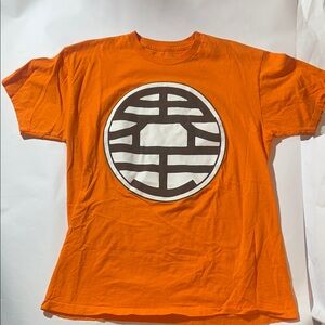 Dragon Ball Z King Kai Symbol Orange Graphic T-Shirt